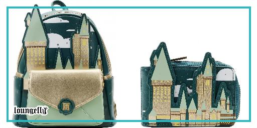 Golden Hogwarts Castle series from Loungefly