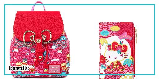 Hello Kitty 60th Anniversary Pink Wave series from Loungefly