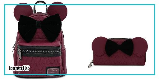 Minnie Mouse Maroon Quilted series from Loungefly