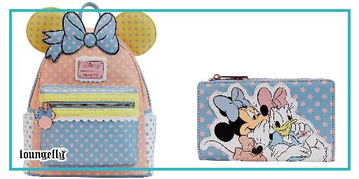 Minnie Mouse Pastel Polka Dot series from Loungefly