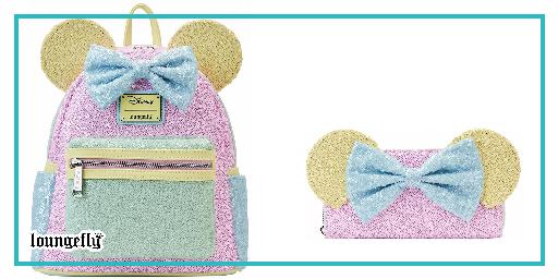 Minnie Mouse Pastel Sequin series from Loungefly
