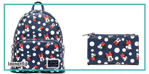 Minnie Mouse Polka Dot (Blue) series from Loungefly