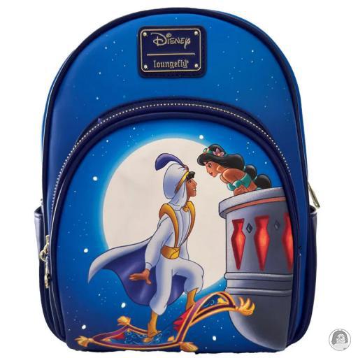 Loungefly Glow in the dark Aladdin (Disney) Jasmine and Aladdin Starry Night Glow Mini Backpack