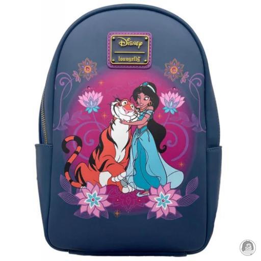 Aladdin (Disney) Princess Jasmine and Rajah Floral Print Mini Backpack Loungefly (Aladdin (Disney))