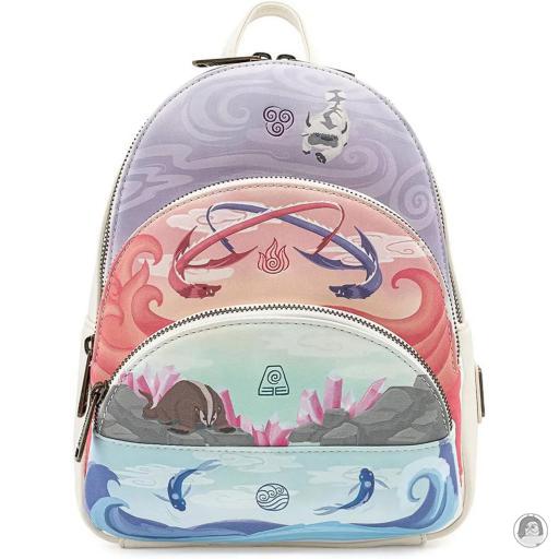 Loungefly Avatar: The Last Airbender Avatar: The Last Airbender Four Elements Triple Pocket Mini Backpack