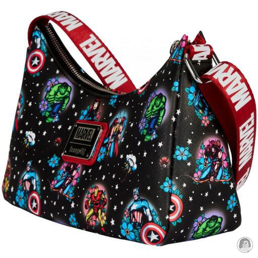 Avengers (Marvel) Tattoo Floral Crossbody Bag Loungefly (Avengers (Marvel))