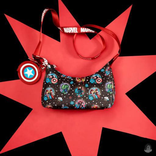 Avengers (Marvel) Tattoo Floral Crossbody Bag Loungefly (Avengers (Marvel))