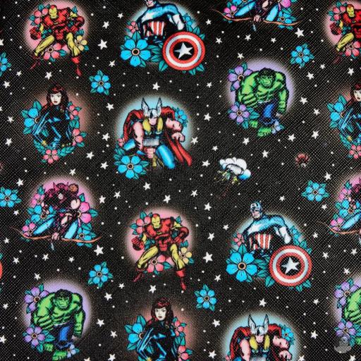 Avengers (Marvel) Tattoo Floral Mini Backpack Loungefly (Avengers (Marvel))