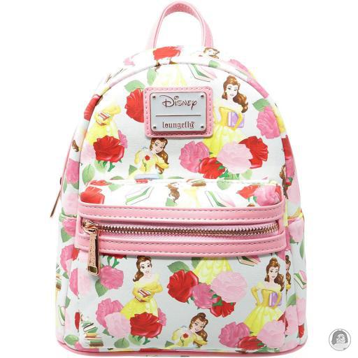 Loungefly Beauty and the Beast (Disney) Beauty and the Beast (Disney) Beauty and the Beast All Over Print Belle Rose Mini Backpack