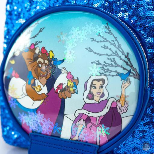 Beauty and the Beast (Disney) Beauty and the Beast Snow Globe Sequin Mini Backpack Loungefly (Beauty and the Beast (Disney))