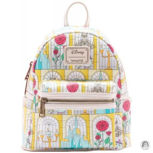 Loungefly Stained Glass Beauty and the Beast (Disney) Beauty and the Beast Stained Glass Mini Backpack