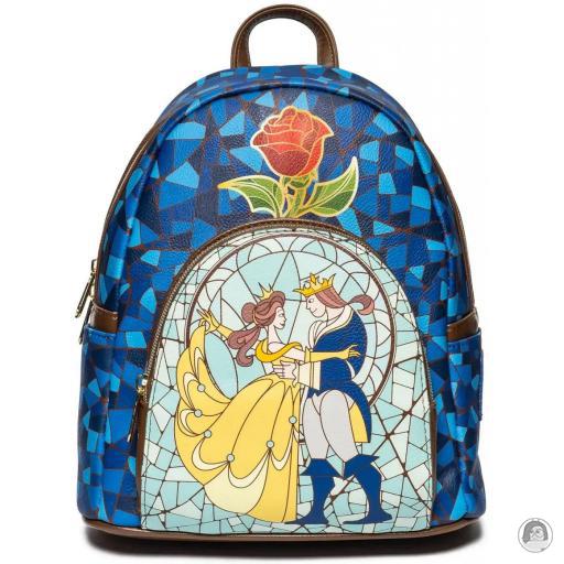 Loungefly Stained Glass Beauty and the Beast (Disney) Beauty and The Beast Stained Glass Window Mini Backpack
