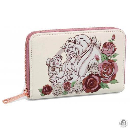 Beauty and the Beast (Disney) Floral Portrait Zip Around Wallet Loungefly (Beauty and the Beast (Disney))