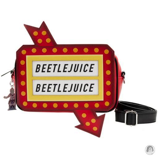Loungefly Beetlejuice Beetlejuice Graveyard Sign Glow Crossbody Bag