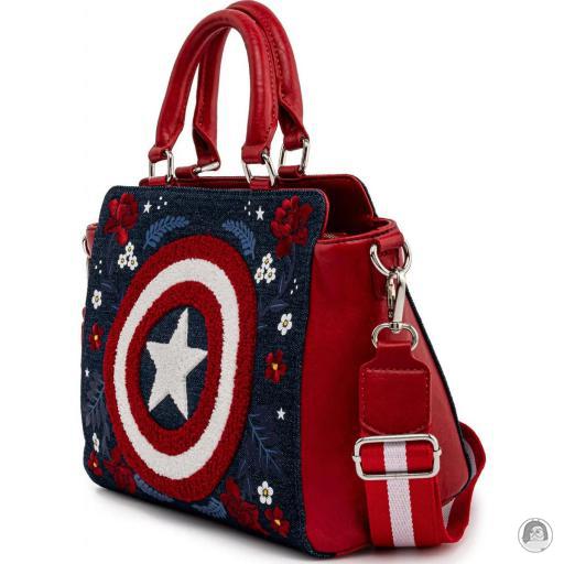 Captain America (Marvel) Captain America 80th Anniversary Floral Shield Handbag Loungefly (Captain America (Marvel))