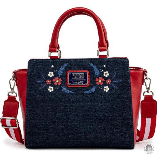 Captain America (Marvel) Captain America 80th Anniversary Floral Shield Handbag Loungefly (Captain America (Marvel))