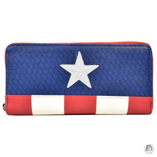 Captain America (Marvel) Captain America (Japan Exclusive) Zip Around Wallet Loungefly (Captain America (Marvel))