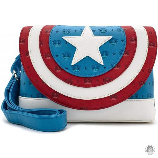 Captain America (Marvel) Captain America Shield Pop! by Loungefly Crossbody Bag Loungefly (Captain America (Marvel))