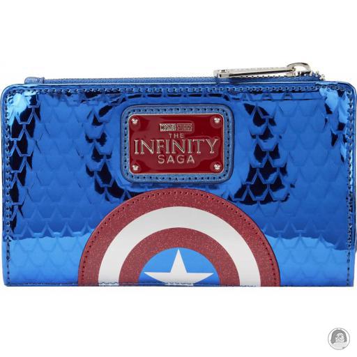 Captain America (Marvel) Metallic Flap Wallet Loungefly (Captain America (Marvel))