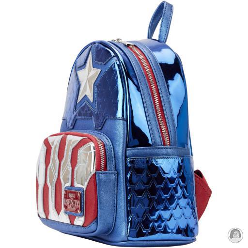 Captain America (Marvel) Metallic Mini Backpack Loungefly (Captain America (Marvel))