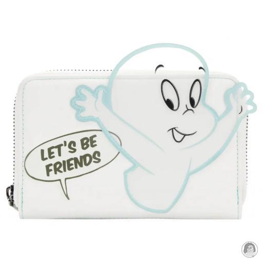 Loungefly Glow in the dark Casper the Friendly Ghost Lets Be Friends Zip Around Wallet