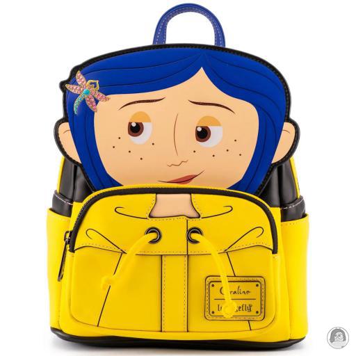 Coraline Laika Coraline Rain Coat Cosplay Mini Backpack Loungefly (Coraline)