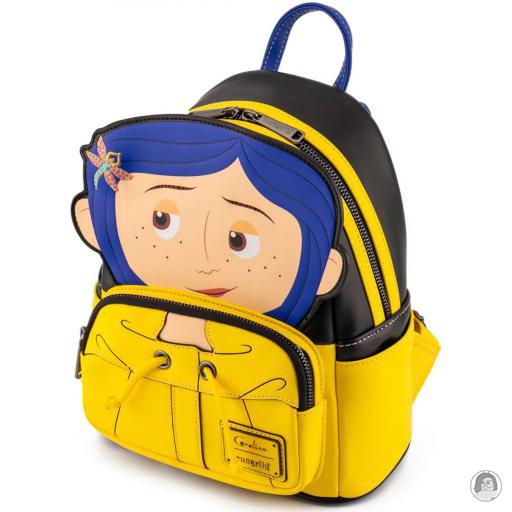 Coraline Laika Coraline Rain Coat Cosplay Mini Backpack Loungefly (Coraline)
