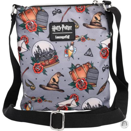 Harry Potter (Wizarding World) Relic Tattoo All Over Print Crossbody Bag Loungefly (Harry Potter (Wizarding World))