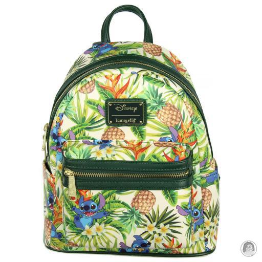Loungefly Lilo and Stitch (Disney) Lilo and Stitch (Disney) Hawaiian Pineapple All Over Print Mini Backpack
