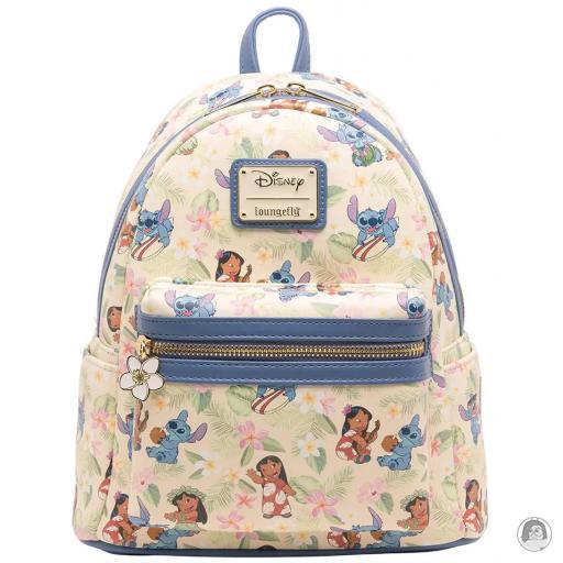 Loungefly Lilo and Stitch (Disney) Hula Dance All Over Print Mini Backpack