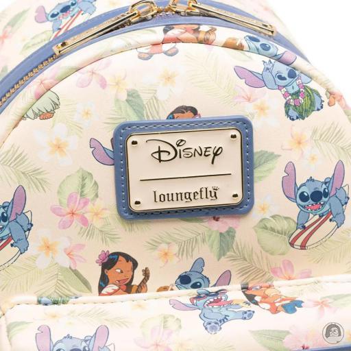 Lilo and Stitch (Disney) Hula Dance All Over Print Mini Backpack Loungefly (Lilo and Stitch (Disney))