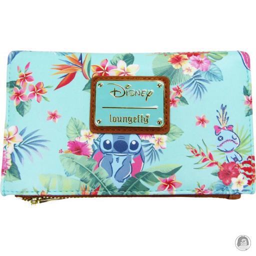 Loungefly Lilo and Stitch (Disney) Lilo and Stitch (Disney) Mint Floral Flap Wallet