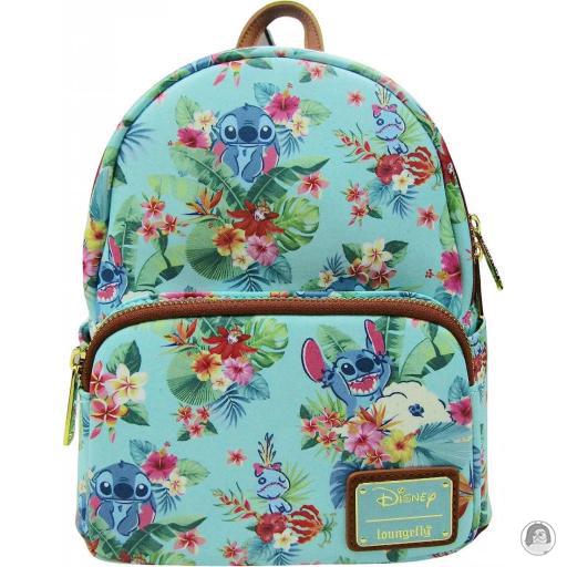 Loungefly Lilo and Stitch (Disney) Lilo and Stitch (Disney) Mint Floral Mini Backpack
