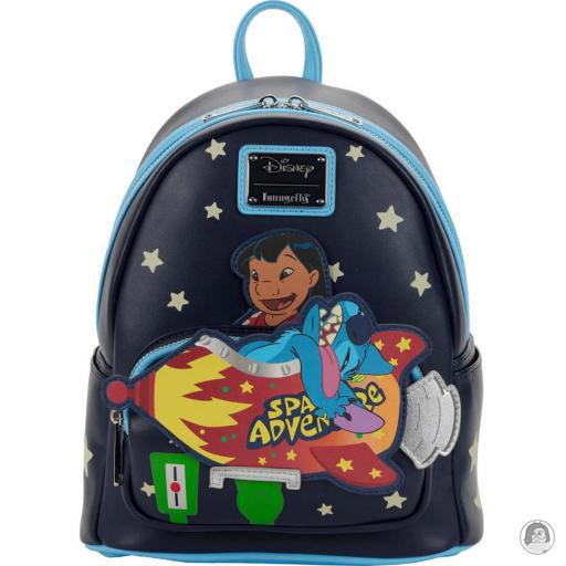 Loungefly Glow in the dark Lilo and Stitch (Disney) Space Adventure Mini Backpack