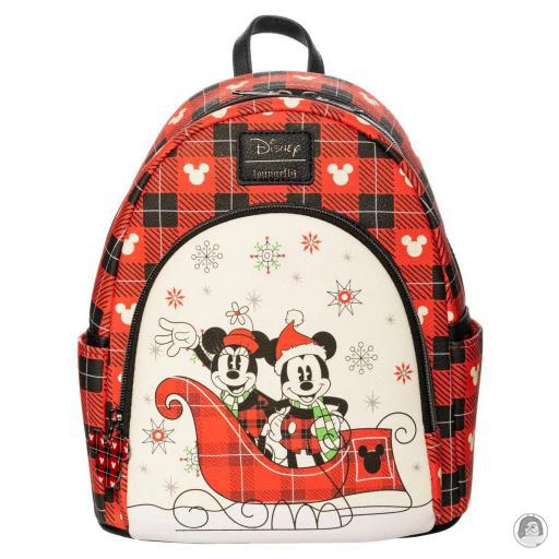 Loungefly Mickey Mouse (Disney) Mickey Mouse (Disney) Holiday Mickey Mouse and Minnie Mouse Mini Backpack