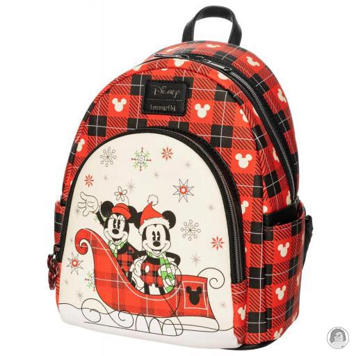 Mickey Mouse (Disney) Holiday Mickey Mouse and Minnie Mouse Mini Backpack Loungefly (Mickey Mouse (Disney))