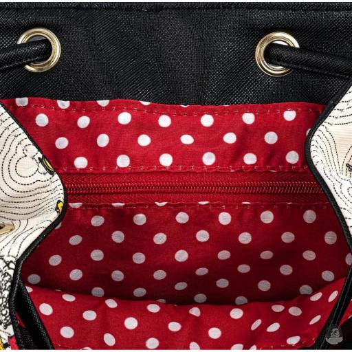 Mickey Mouse (Disney) Mickey and Minnie Mouse Poses with Minnie Hardware Bow Mini Backpack Loungefly (Mickey Mouse (Disney))