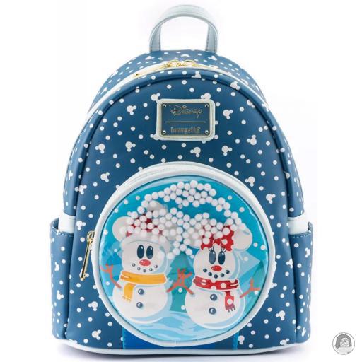 Loungefly Mickey Mouse (Disney) Mickey Mouse (Disney) Mickey and Minnie Mouse Snow Globe Mini Backpack