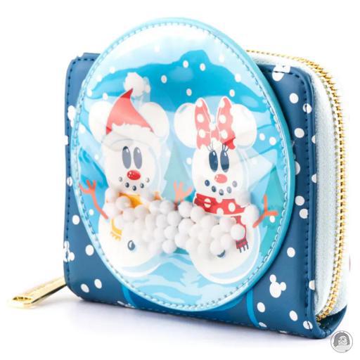 Mickey Mouse (Disney) Mickey and Minnie Mouse Snow Globe Zip Around Wallet Loungefly (Mickey Mouse (Disney))