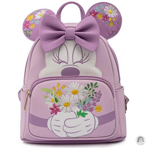 Loungefly Mickey Mouse (Disney) Mickey Mouse (Disney) Minnie Holding Flowers Mini Backpack
