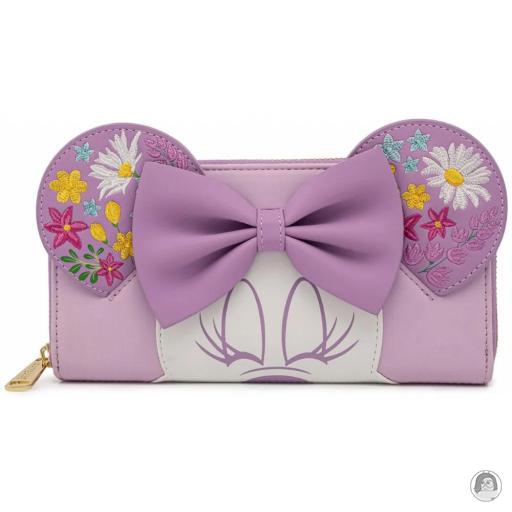 Loungefly Mickey Mouse (Disney) Mickey Mouse (Disney) Minnie Holding Flowers Zip Around Wallet