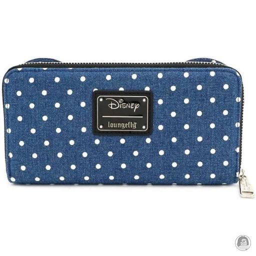 Mickey Mouse (Disney) Minnie Mouse Denim Polka Dots Zip Around Wallet Loungefly (Mickey Mouse (Disney))