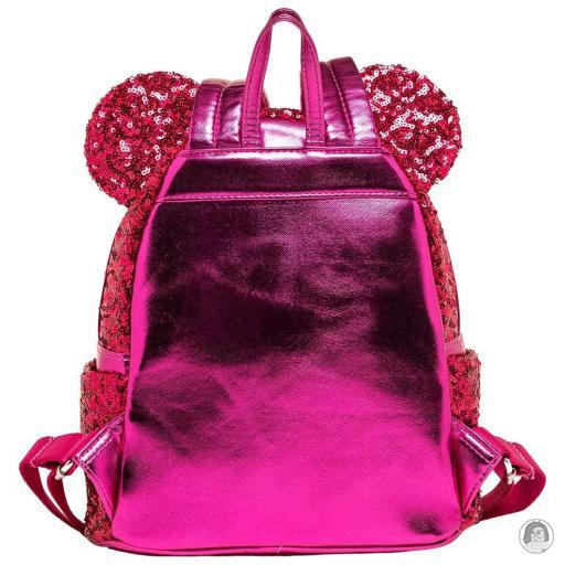 Mickey Mouse (Disney) Minnie Mouse Magenta Sequin Mini Backpack Loungefly (Mickey Mouse (Disney))