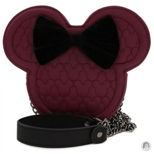 Mickey Mouse (Disney) Minnie Mouse Maroon Quilted Crossbody Bag Loungefly (Mickey Mouse (Disney))