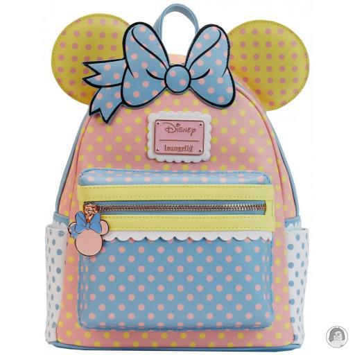 Loungefly Mickey Mouse (Disney) Mickey Mouse (Disney) Minnie Mouse Pastel Polka Dot Mini Backpack