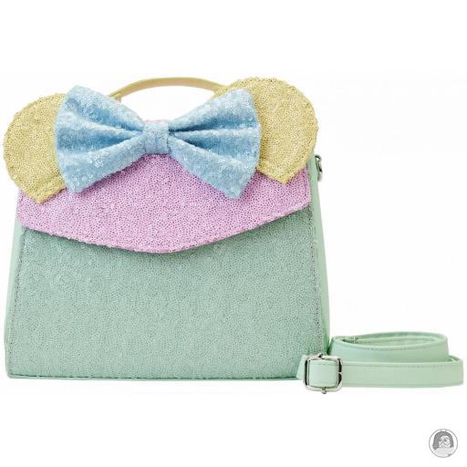 Loungefly Mickey Mouse (Disney) Mickey Mouse (Disney) Minnie Mouse Pastel Sequin Handbag