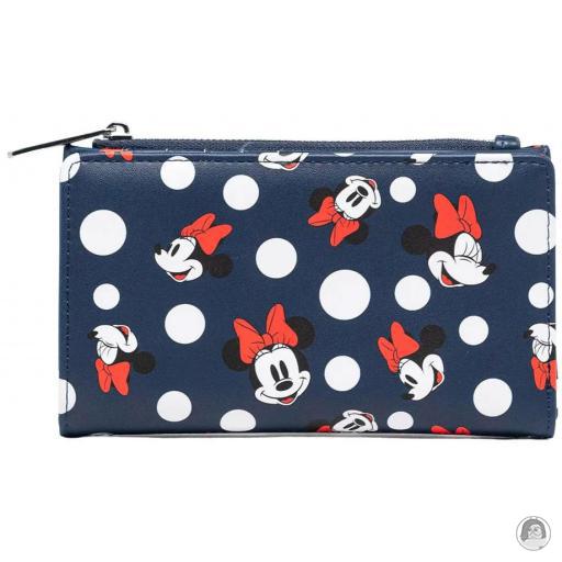 Loungefly Mickey Mouse (Disney) Minnie Mouse Polka Dot (Blue) Flap Wallet