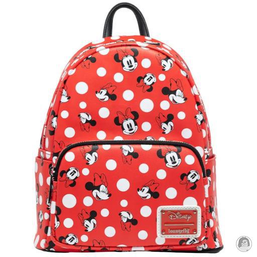 Loungefly Mickey Mouse (Disney) Minnie Mouse Polka Dot (Red) Mini Backpack