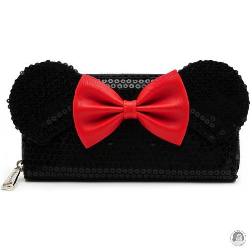 Loungefly Mickey Mouse (Disney) Mickey Mouse (Disney) Minnie Mouse Sequin Zip Around Wallet