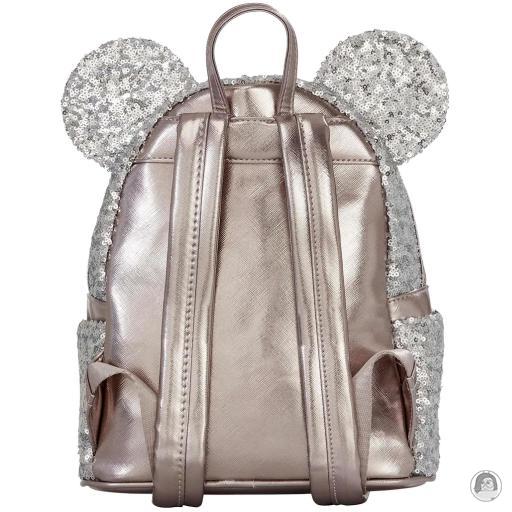 Mickey Mouse (Disney) Minnie Mouse Silver Sequin Mini Backpack Loungefly (Mickey Mouse (Disney))